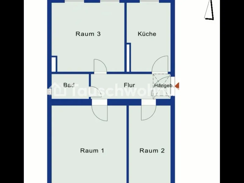 Tauschwohnung: 3 Zimmer Wohnung in Charlottenburg Klausenerplatz Kiez — photo 1